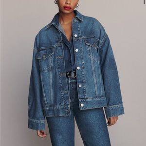 NWOT Reformation Oversized Denim Jacket